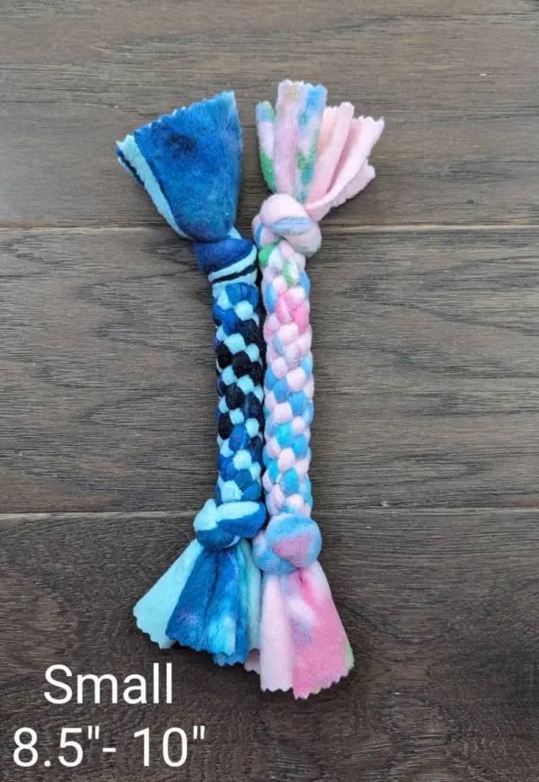 Fleece Dog Tug Toy, Braided Dog Tug Toy, Washable Dog Toy, Custom Dog Toy (Small) - Image 2